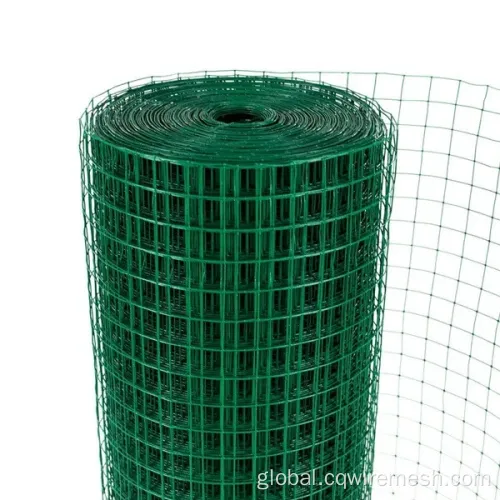 Green Garden Fence PVC Coated Galvanized Hole Welded Wire Mesh Fencing Factory